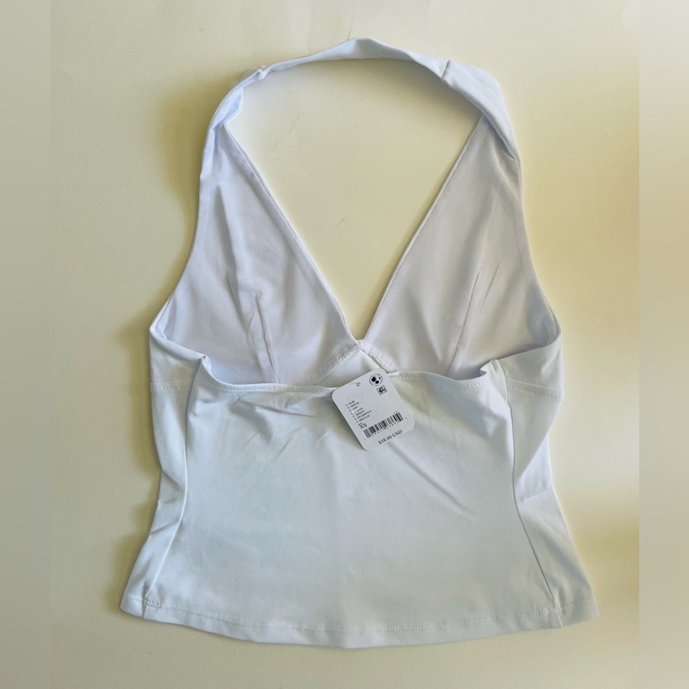 Free People Still Here White Halter Top Women's M NWT - Picture 4 of 7